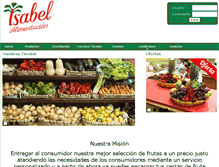 Tablet Screenshot of alimentacionisabel.com